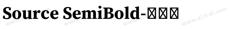 Source SemiBold字体转换